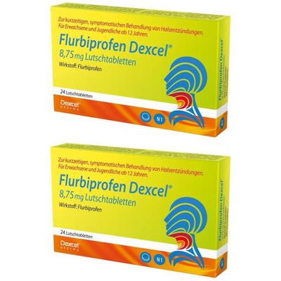 Flurbiprofen Dexcel 8,75 mg Lutschtabletten 2x 2x24 St