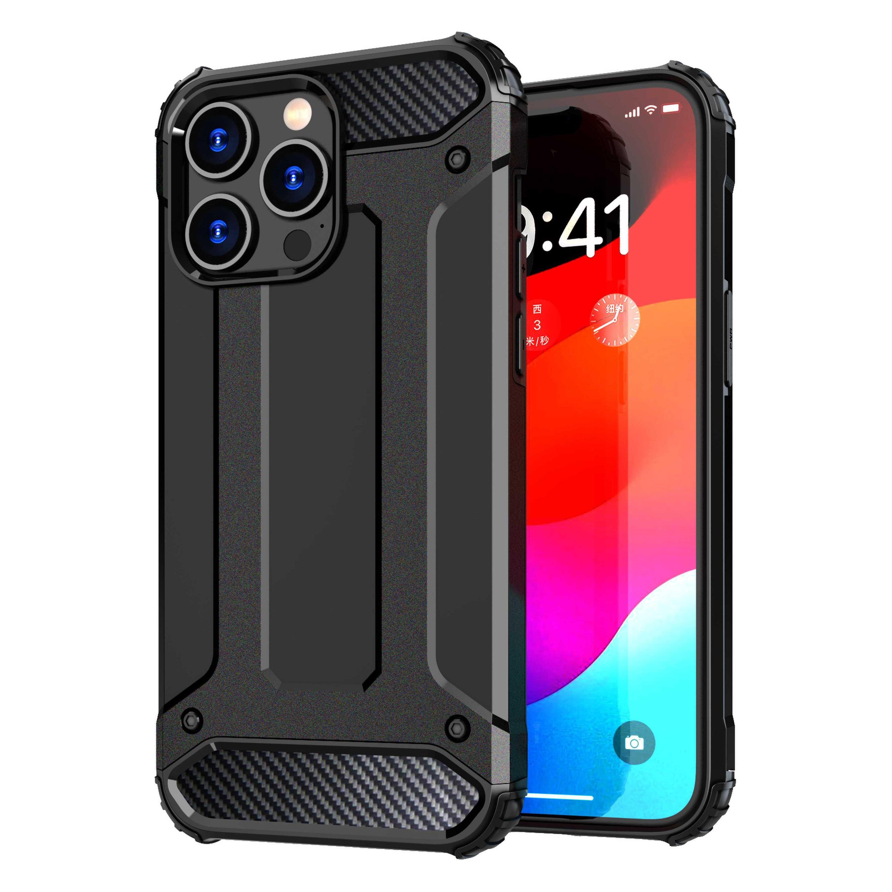 Hurtel iPhone 15 Pro Hybrid Armor Hülle - Blau (Apple iPhone 15 Pro) (1404978613)