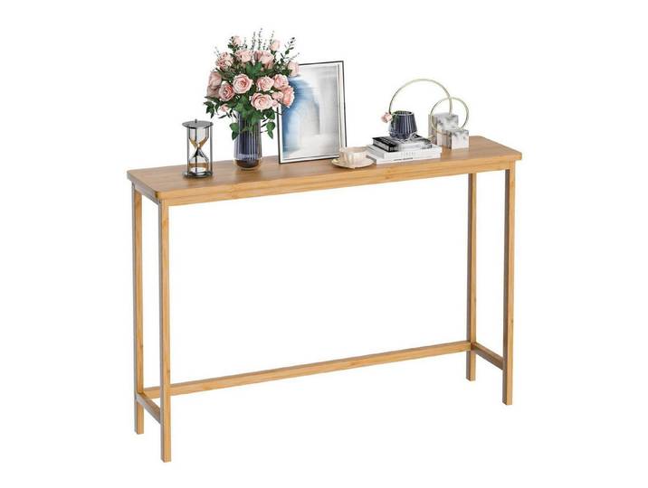 LuxusKollektion Konsolentisch Konsolentisch Schmal Bambus 100cm (1-St)