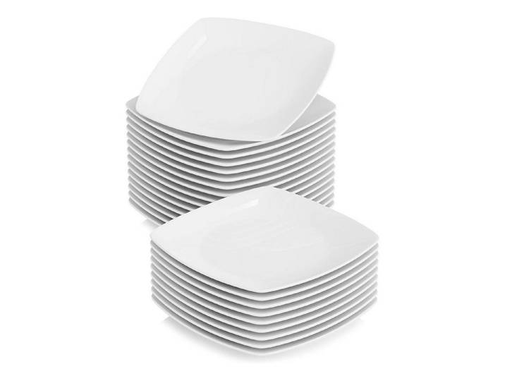 LuxusKollektion Tafelservice Speiseteller Porzellan 24 TLG Flachteller 24 Teilig Speiseteller