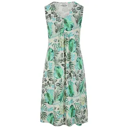 Ärmelloses Kleid Johanne Green Cotton weiss, 38