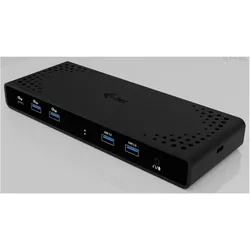 i-tec Universal Dual 4K (USB-C, 12 Ports), Dockingstation + USB Hub, Schwarz