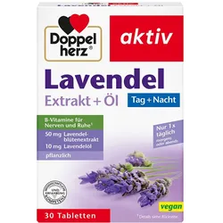 DOPPELHERZ Lavendel Extrakt+Öl Tabletten 30 St