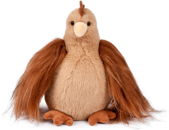 Histoire d'Ours Les Poules : Peluche Poulette marron roux 20 cm - Histoies d'Ours