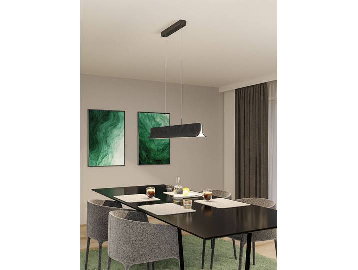 Suspension LED Noyan 100 x 150 x 13cm Gris Feutre Module LED
