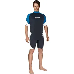 Mares Rash Guard Loose Fit - Kurz - Herren - Blau - Gr: M