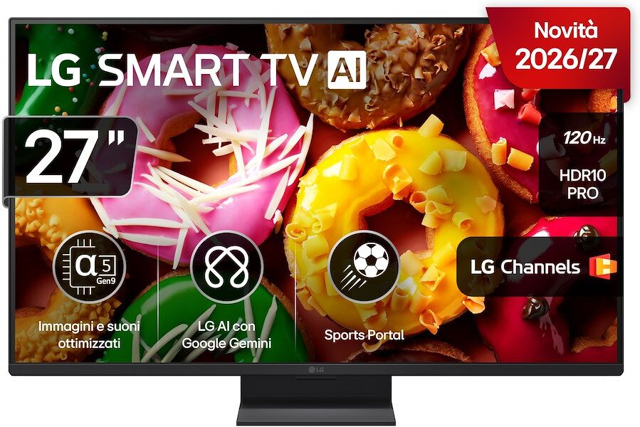 Smart TV LED LG 27LB70006LA 27" FullHD con processore a5 AI