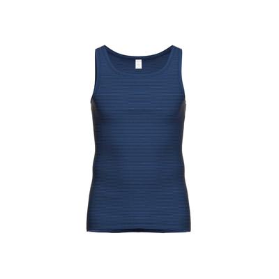 Unterhemd AMMANN "Unterhemd Jeans Unterhemd 1er Pack", Herren, Gr. 3XL, N-Gr, blau (dunkelblau), Obermaterial: 75% Baumwolle CO. 25% Polyester PES., Unterhemden Unterhemd