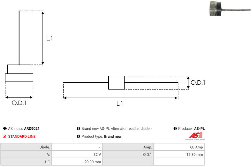 As-Pl Gleichrichter, Generator Ard9021