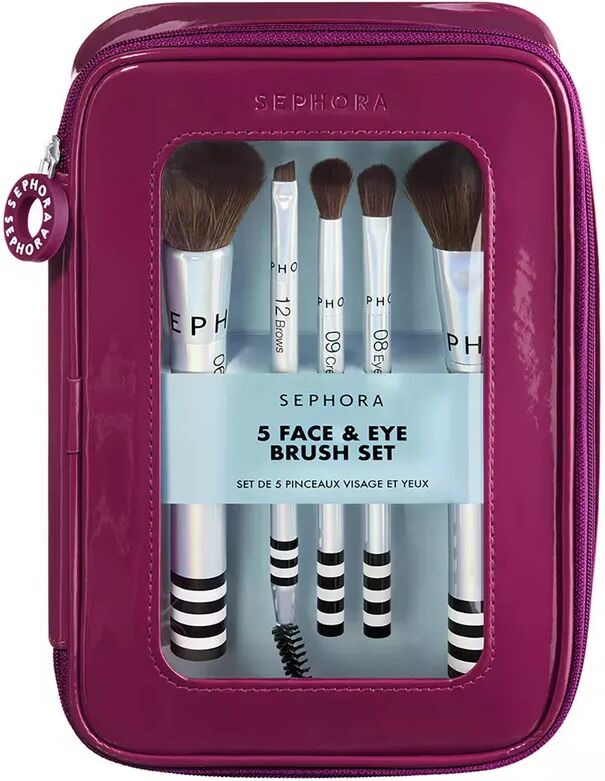 SEPHORA - 5-Piece Face & Eye Brush Set - Pinselset, Set