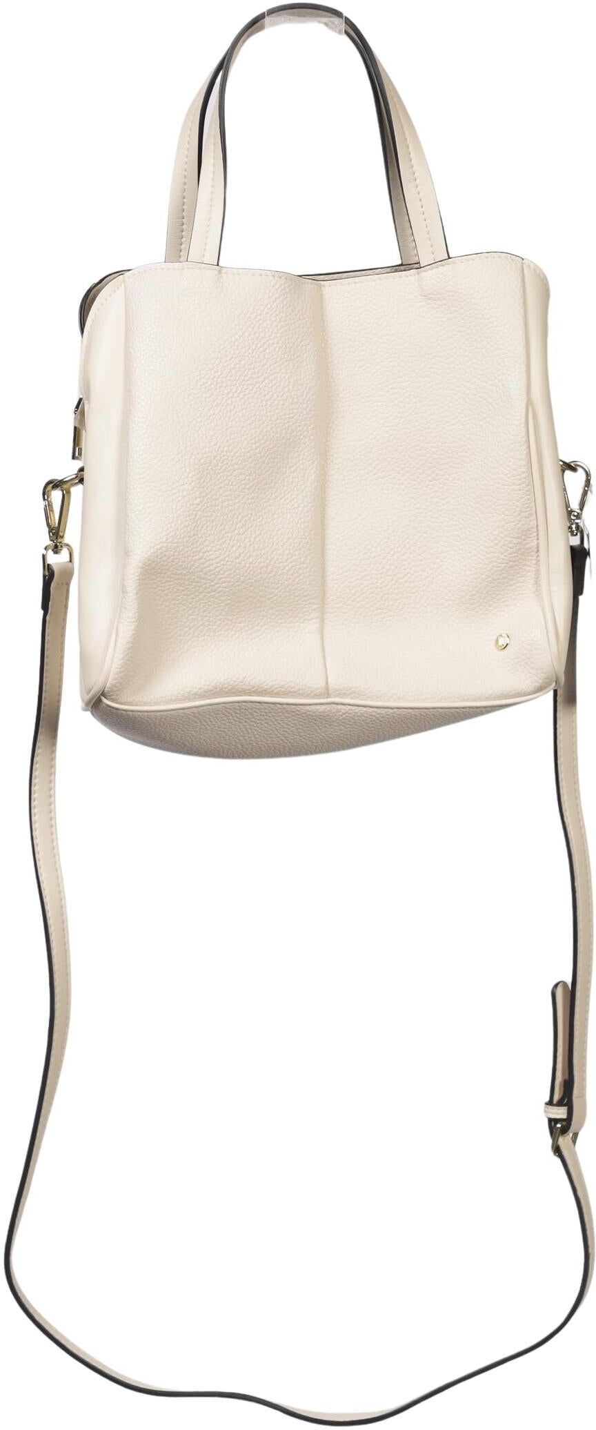 Closet Damen Handtasche klein, Cremeweiß, Kunstleder - Second Hand