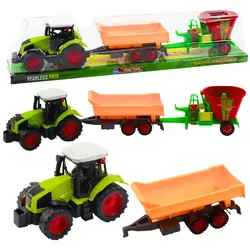 Landwirtschaftlicher Traktoranhänger, Muldenkipper-Set, Futterwagen