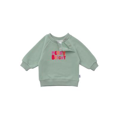 Sweatshirt LILIPUT "Merry Bright", Mädchen, Gr. 98/104, grün (hellgrün), 80% Baumwolle, 20% Polyester, bedruckt, normal, Rundhals, Sweatshirts Sweatshirt, mit niedlichem Frontprint