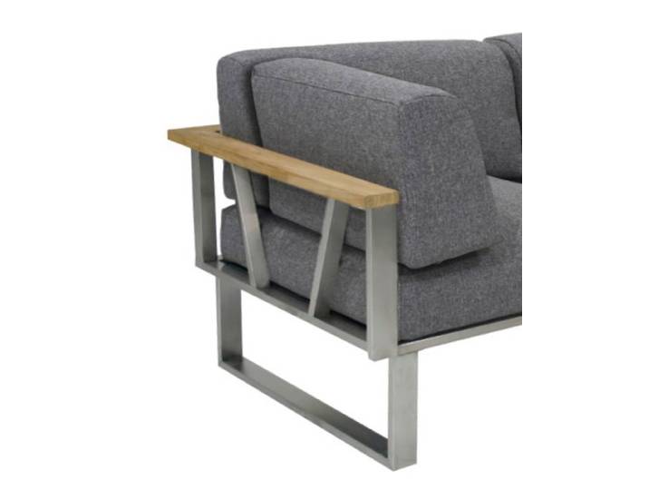 Zebra Belvedere Seitenkissen Medium Grey Tuvatextil