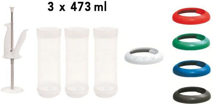 GGM Gastro (3 stuks) Portion Pal kit - met enkelgatsmembraan