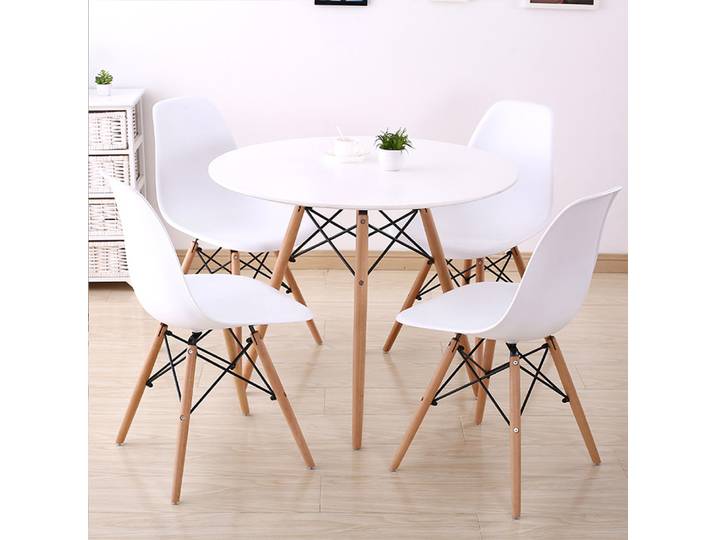Table ronde moderne blanche, Table à manger de loisirs Simple, Table basse nordique, Table de négociation, balcon tulipe (taille: 70cm)