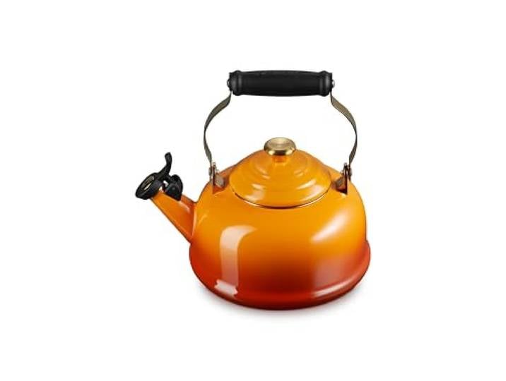 Le Creuset Pfeifender Teekessel aus Emaille auf Stahl, 1,7 l, Persimmon