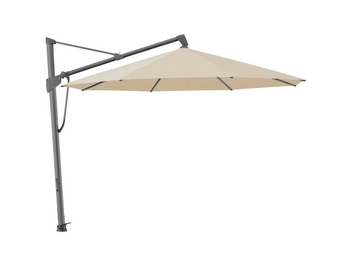 Glatz Ampelschirm, Creme, 360° drehbar, Knickgelenk, regenabweisend, Sonnenschutz, Sonnenschirme