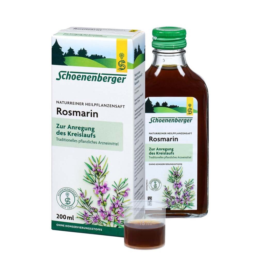 Rosmarin Heilpflanzensäfte Schoenenberger 200 ml Saft