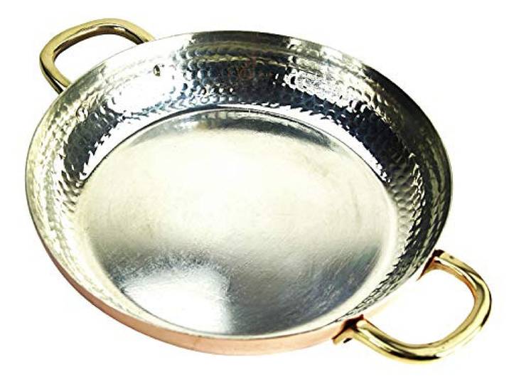 Copper Garden Kupferpfanne 28 cm mit Griffen I Mit Zinn beschichtete Pfanne aus Kupfer zur idealen Wärmeleitung/-verteilung I Bratpfanne spülmaschinenfest & robust I 100% lebensmittelecht