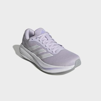 Laufschuh ADIDAS PERFORMANCE "RESPONSE RUNNER 2", Damen, Gr. 46, lila (lila tint, silber metallic, glow lila), Synthetik, Textil, Schuhe Laufschuh