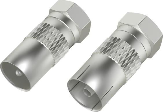 Hama 00205315 Type F Metalen Adapter