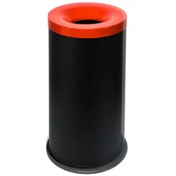 Papierkorb Orgavente Grisu Color schwarzrot 90 L feuersicher selbstlöschender Papierkorb