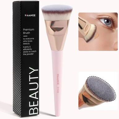 Uplifted Goods Skin Friendly Flat Head Foundation And Buffing Tool pink
