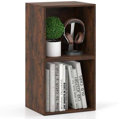 1/2/4 pcs Cubby Bookcase Stackable Open Cube Shelf for Small Spaces