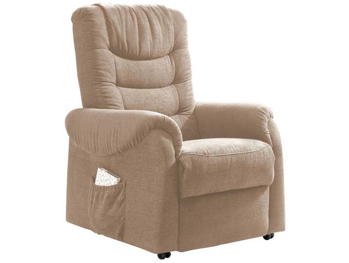 Fernsehsessel Nino Hellbraun Nylon/Struktur