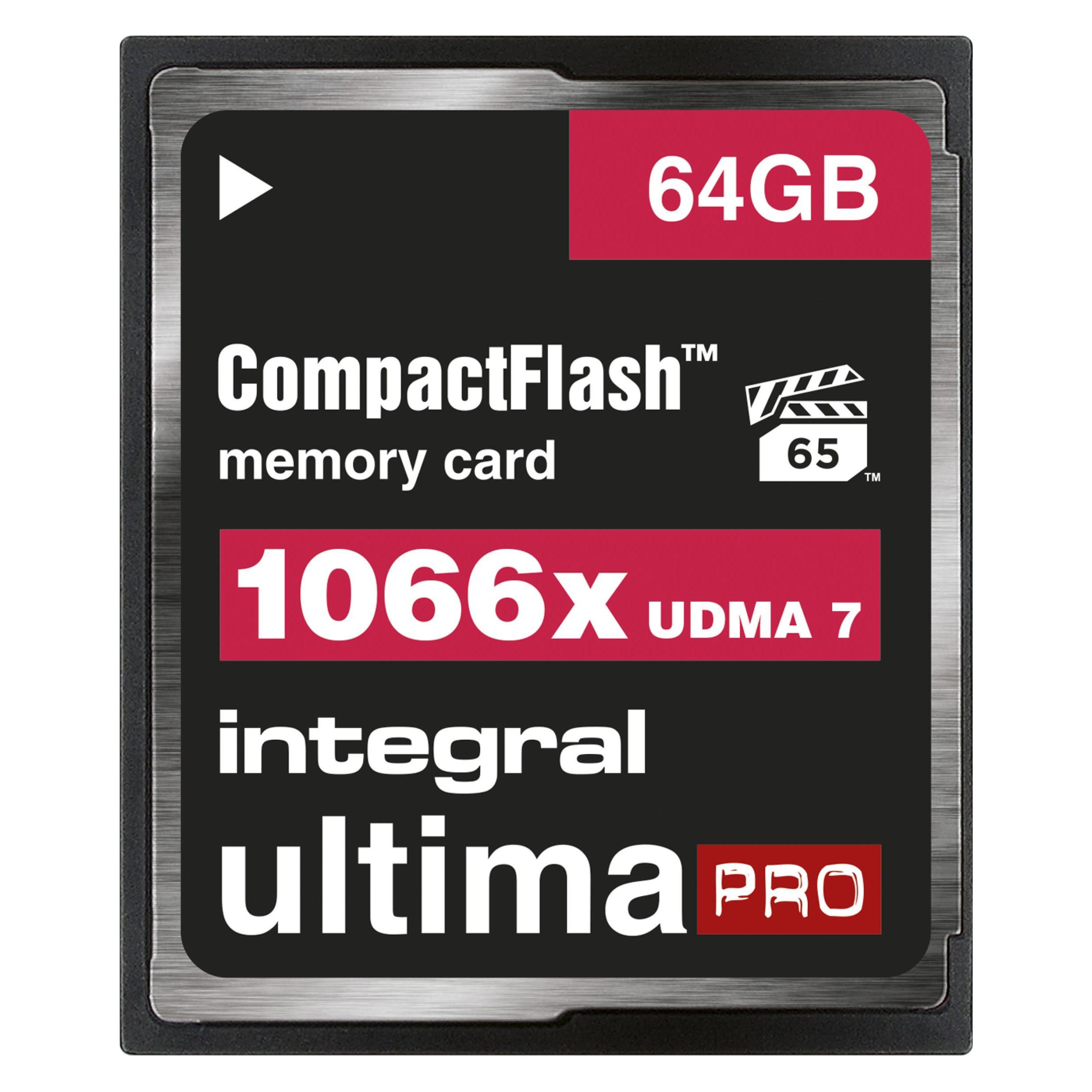 Integral CF-Card 64GB UDMA-7 1066X VPG-65 (Neuheit) (64 GB, CF) (INCF64G1066X)