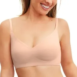 Calida BH Natural Skin Seamless Soft Bra Beige Large Damen