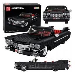 Lean Toys Klocki Konstrukcyjne Samochód Klasyczny Cabrio Cadi-Elrado Czarny 1324 el. (31220)