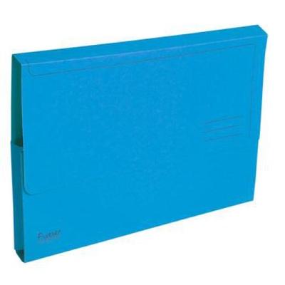 Exacompta 10er Packung Aktenmappen mit Verschlußkappe aus Recycling-Karton 290g Forever, für Format DIN A4