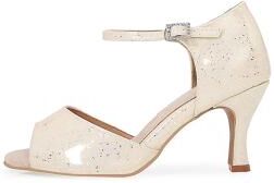 LightInthebox Women's Beige Latin Dance Heels - Strappy High Heels for Salsa, Bachata Ballroom Practice