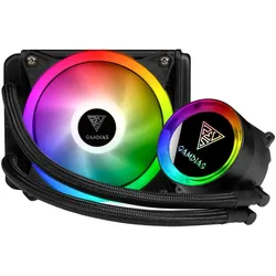 Gamdias Kit Watercooling Chione E2-120 Lite aRGB (Noir), CPU Wasserkühler, Schwarz
