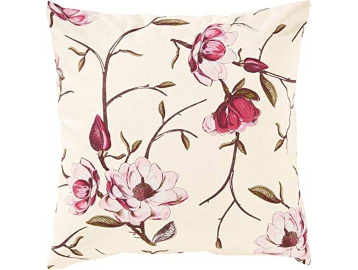 Erwin Müller Deko-Kissenhülle, Kissenbezug Magnolie Magnolie Größe 40x40 cm - robuste Qualität, mit Reißverschluss und Fleckschutz ausgerüstet