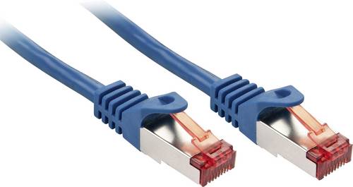 LINDY 47350 RJ45 Patchkabel CAT 6 S/FTP 0.30m Blau