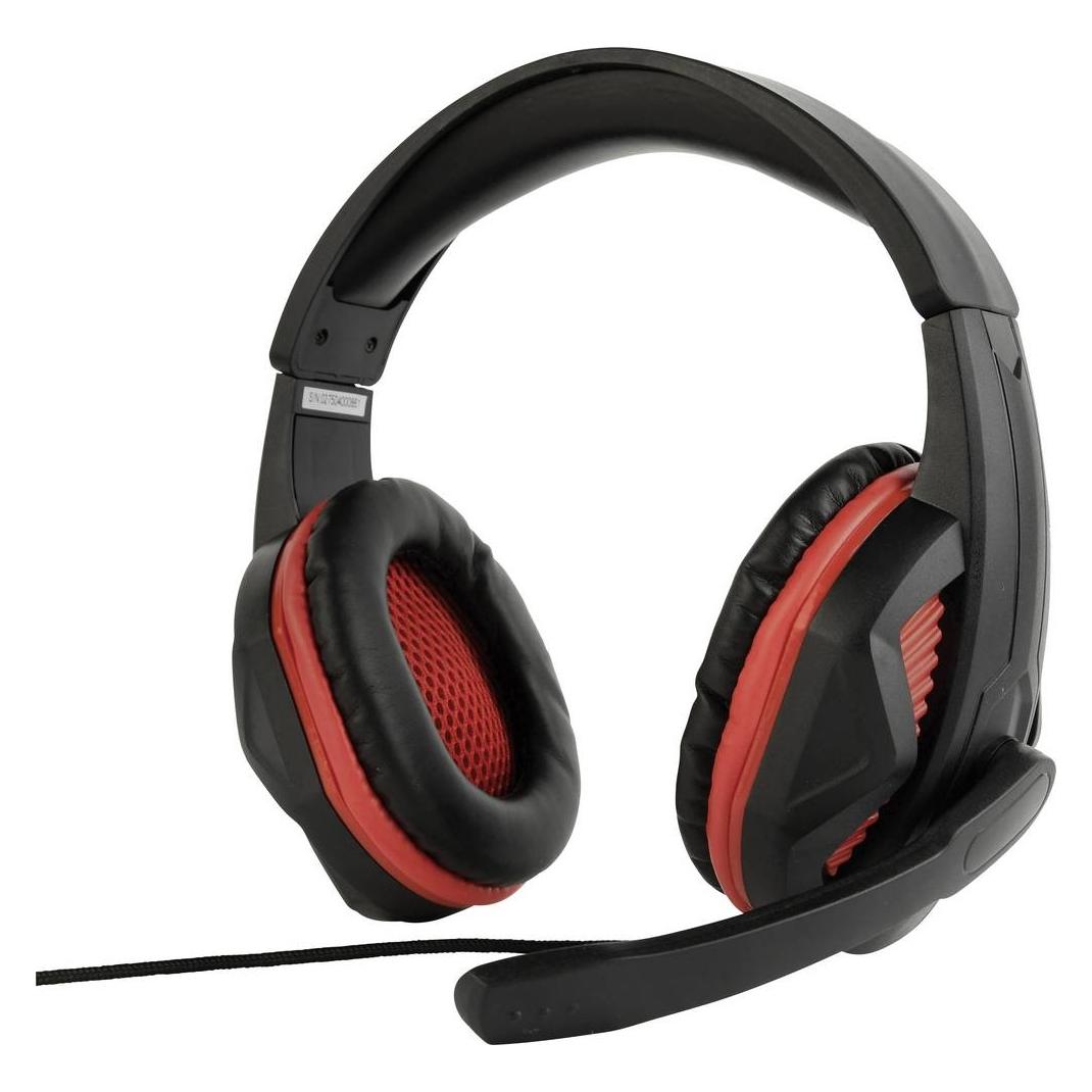 Gembird GHS-03 Gaming headset with volume control, matte black/red (Kabelgebunden) (GHS-03)