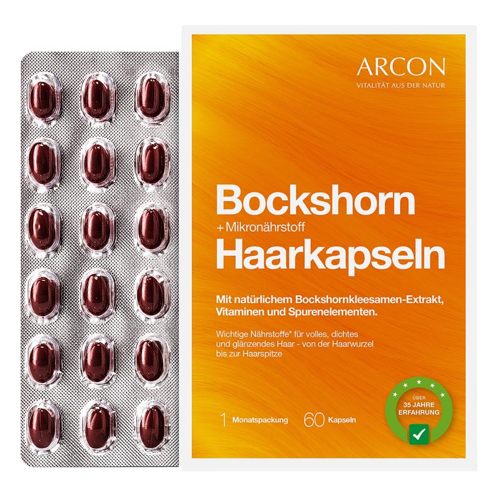 Arcon International GmbH Bockshorn + Mikronährstoff Haarkapseln Tisane p 05010552
