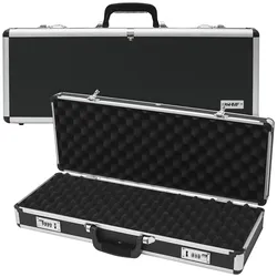 HMF 14433-02 Alu Transportkoffer, 62 x 26 x 12 cm, Schwarz