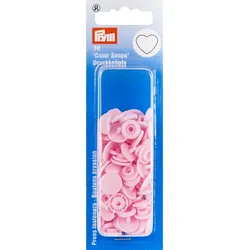 Prym Druckknöpfe "Color Snaps Herz", rosa, 12,4 mm Ø, 30 Stück