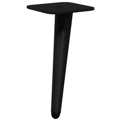 Helloshop26 - 2er-Set moderne konische Stützfüße 56 x 56 x 100 mm aus schwarzem Eisen