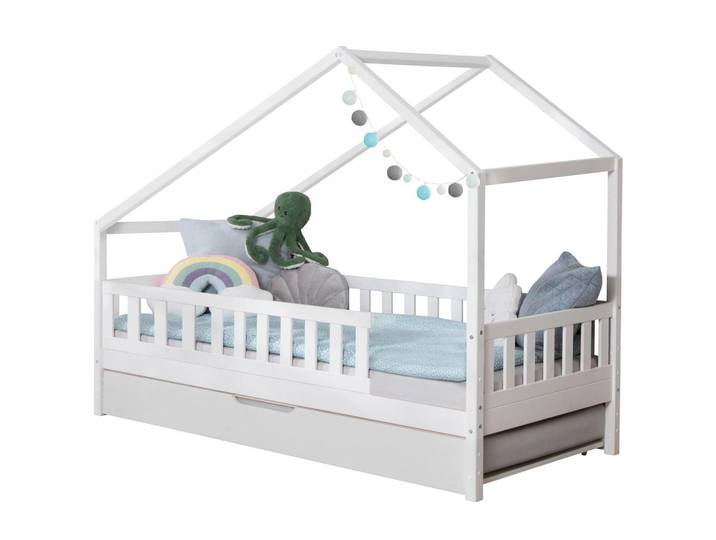 Hausbett Lou B: 90 cm Weiß LOU
