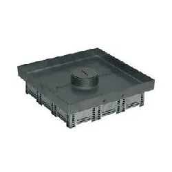 Legrand 8452242 Deckelsatz mit Schnurauslass Edelstahl für Steinboden
