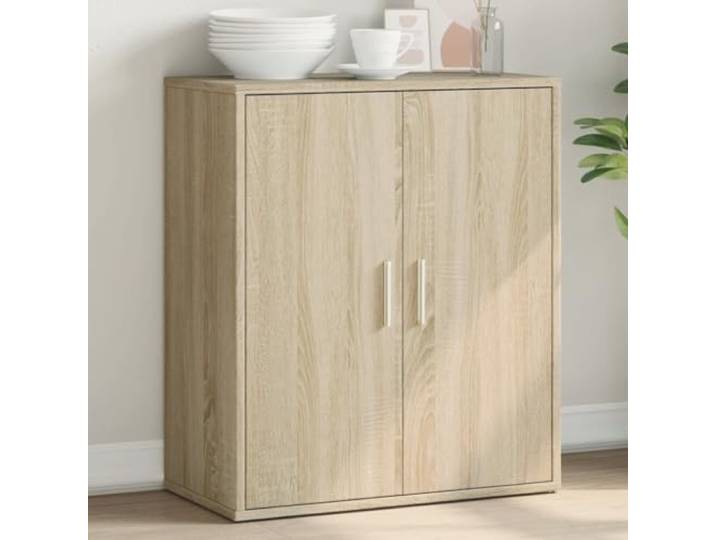 HEFZGDB Robustes Sideboard Sonoma-Eiche 60x31x70 cm aus Holzwerkstoff mit hoher Stabilität und Feuchtigkeitsbeständigkeit, langlebiges Sideboard mit glatter Oberfläche und einfacher