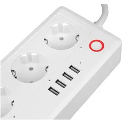 Lasmex, Steckdosenleiste, Ferngesteuertes WIFI-Stromkabel LTC (3x, USB-A, 1.70 m)