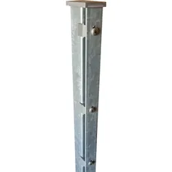 Fa-Bausysteme Zaunpfosten Feuerverzinkt Abdeckschiene Höhe: 1230 mm