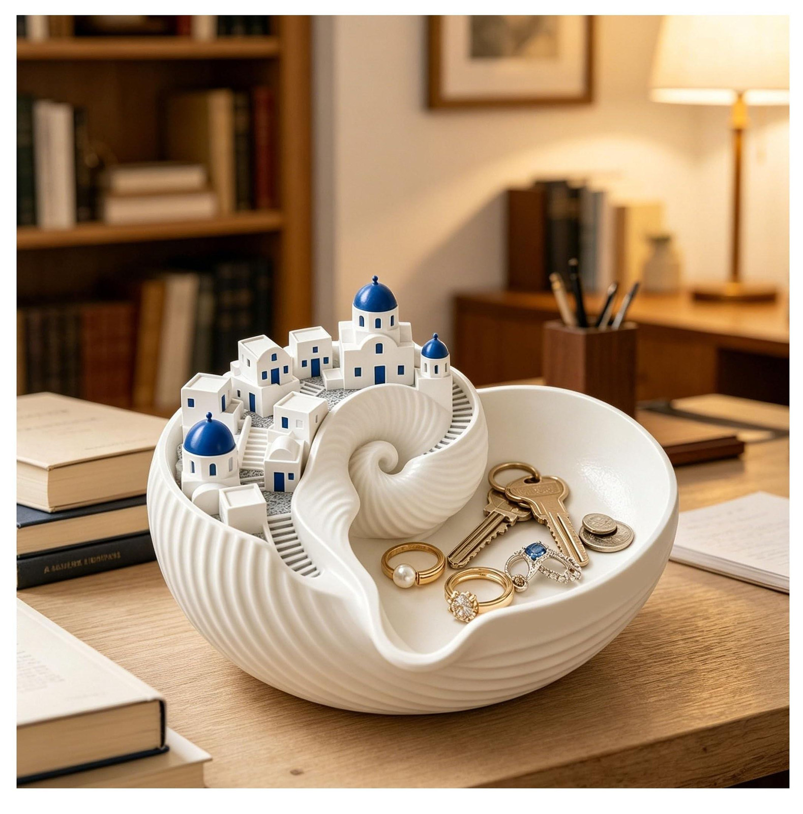 Catchall Kom - Decoratieve Schelpbak voor Sleutels en Sieraden