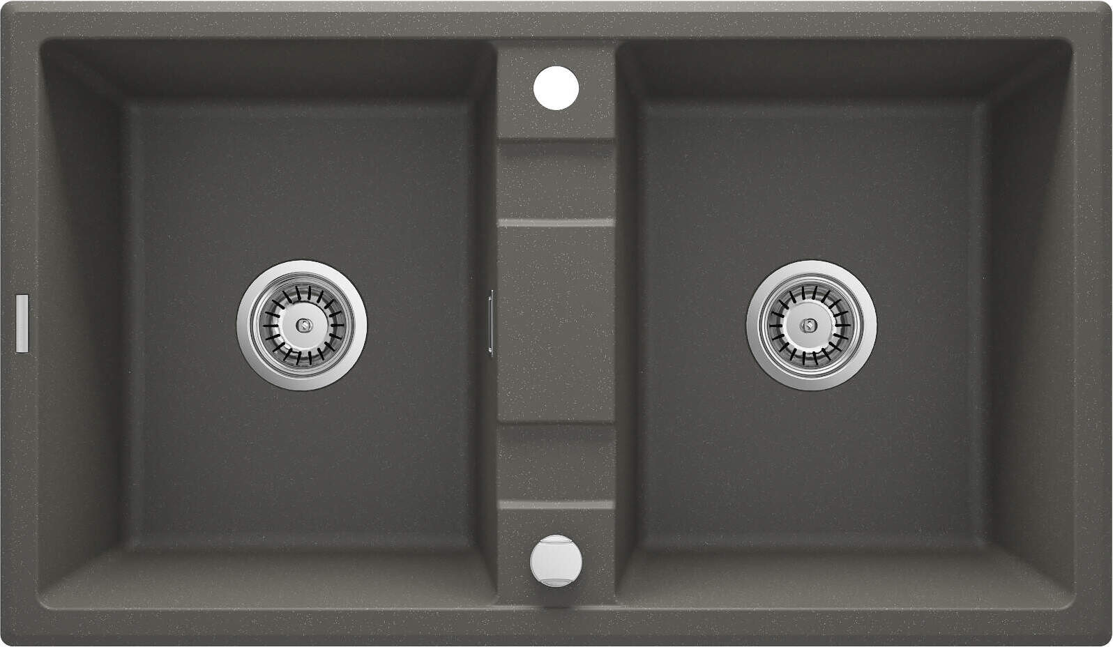 2-bowl granite sink